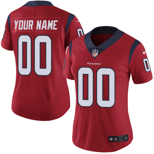 Nike Houston Texans Elite Red Alternate Women's Jersey NFL  Vapor Untouchable Customized jerseys