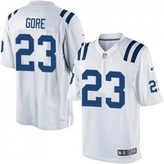 Nike Indianapolis Colts #23 Frank Gore White Men's Stitched NFL Limited Jersey