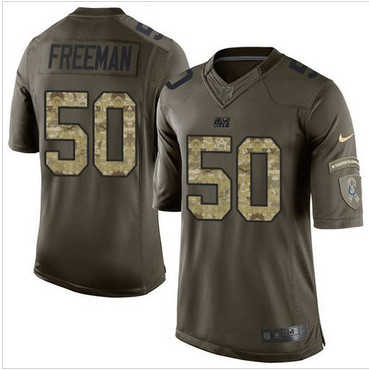 Nike Indianapolis Colts #50 Jerrell Freeman Green Men's Stitched NFL Limited Salute to Service Jersey