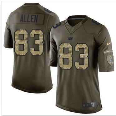 Nike Indianapolis Colts #83 Dwayne Allen Green Men's Stitched NFL Limited Salute to Service Jersey