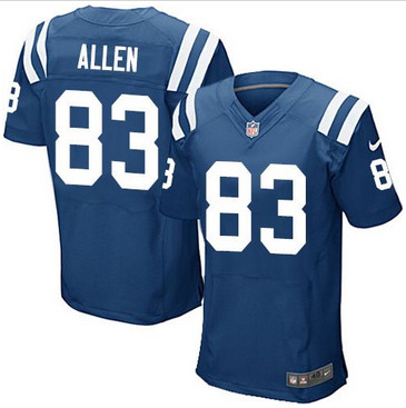 Nike Indianapolis Colts #83 Dwayne Allen Royal Blue Team Color Men's Stitched NFL Elite Jersey