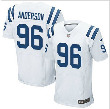 Nike Indianapolis Colts #96 Henry Anderson White Men's Stitched NFL Elite Jersey