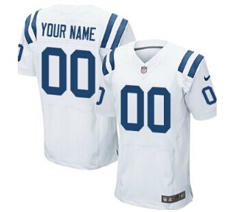 Nike Indianapolis Colts Customized White Elite Jersey