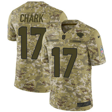 Nike Jaguars #17 DJ Chark Camo Youth Stitched NFL Limited 2018 Salute to Service Jersey