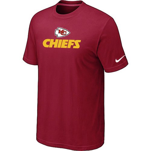 NEW NFL Kansas City Chiefs Authentic Logo T-Shirt Red