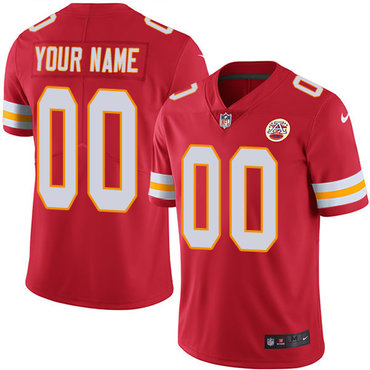 Nike Kansas City Chiefs Limited Red Home Men's Jersey NFL  Vapor Untouchable Customized jerseys
