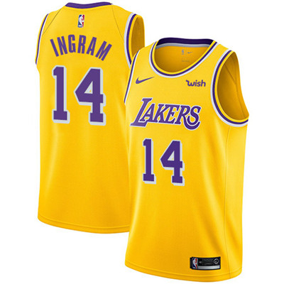 Nike Lakers #14 Brandon Ingram Gold Women's NBA Swingman Icon Edition Jersey