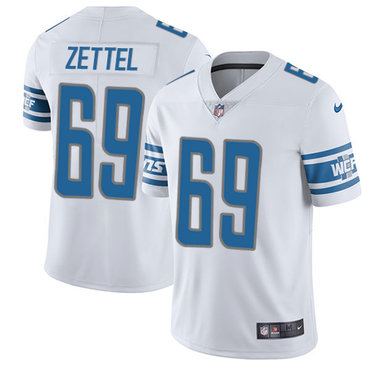 Nike Lions #69 Anthony Zettel White Youth Stitched NFL Vapor Untouchable Limited Jersey