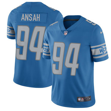 Nike Lions #94 Ziggy Ansah Light Blue Team Color Youth Stitched NFL Limited Jersey