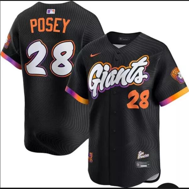 Nike Men's San Francisco Giants Buster Posey #28 2025 City Connect Limited Vapor Jersey