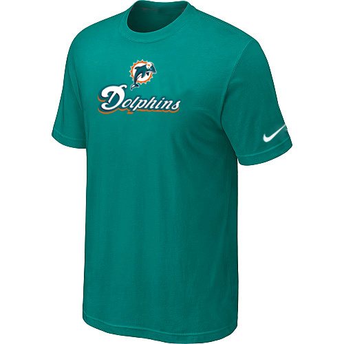 NEW NFL Miami Dolphins Authentic Logo T-Shirt Green
