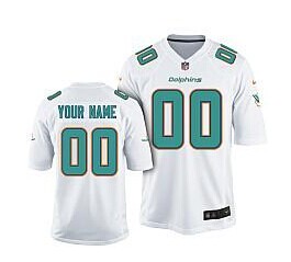 Nike Miami Dolphins Customized 2013 White Elite Jersey