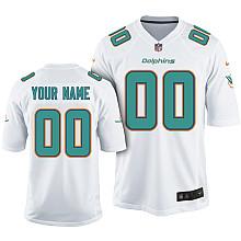 Nike Miami Dolphins Youth Customized Game White Jersey