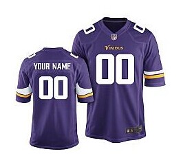 Nike Minnesota Vikings Customized 2013 Purple Limited Jersey