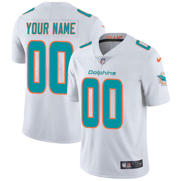 Nike NFL Miami Dolphins Vapor Untouchable Customized Elite White Road Youth Jersey