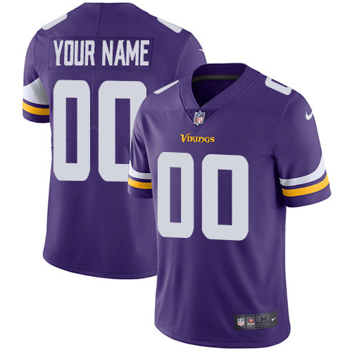 Nike NFL Minnesota Vikings Vapor Untouchable Customized Limited Purple Home Men's Jersey