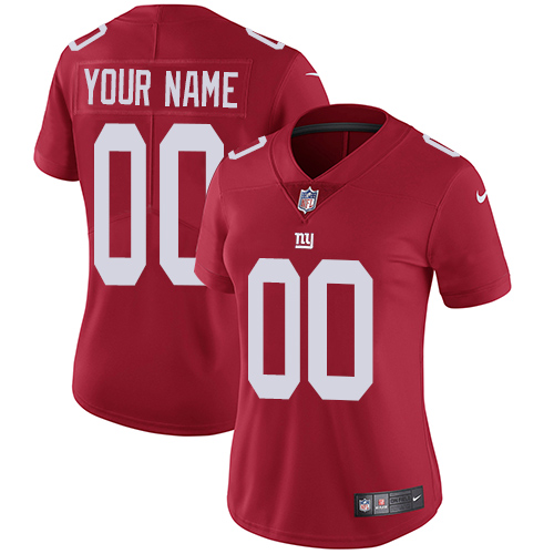 Nike NFL New York Giants Vapor Untouchable Customized  Limited Red Alternate Women's Jersey