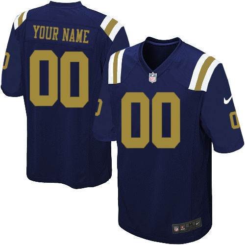 Nike NFL New York Jets Customized Limited Navy Blue Alternate Men's Jersey