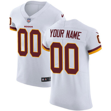 Nike NFL Washington Redskins Vapor Untouchable Customized Elite White Road Men's Jersey