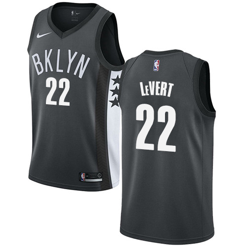Nike Nets #22 Caris LeVert Gray NBA Swingman Statement Edition Jersey