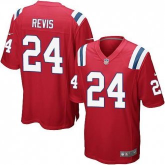 Nike New England Patriots #24 Darrelle Revis Red Alternate NFL Game Jersey