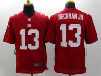 Nike New York Giants #13 Beckham Jr Red Men's NFL Elite Jerseys