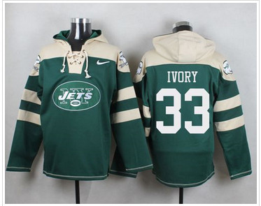 Nike New York Jets #33 Chris Ivory Green Player Pullover NFL Hoodie