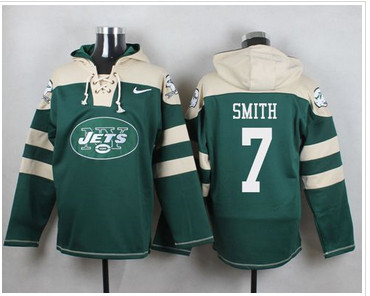 Nike New York Jets #7 Geno Smith Green Player Pullover NFL Hoodie