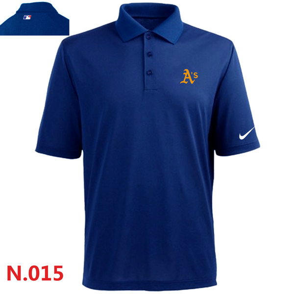 Nike Oakland Athletics 2014 Players Performance Polo -Blue3