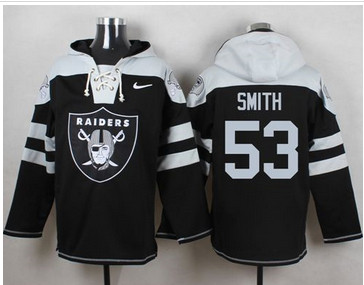 Nike Oakland Raiders #53 Malcolm Smith Black Player Pullover NFL Hoodie