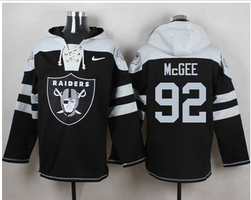 Nike Oakland Raiders #92 Stacy McGee Black Player Pullover NFL Hoodie