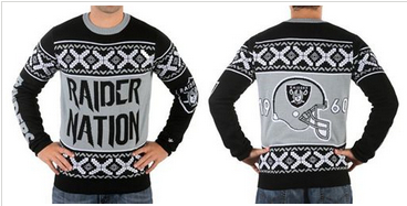 Nike Oakland Raiders Men's Ugly Sweater