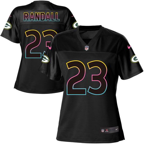 Nike Packers #23 Damarious Randall Black Women's NFL Fashion Game Jersey