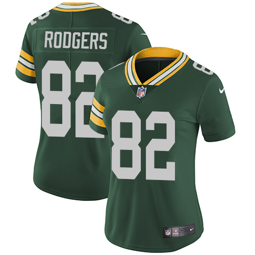 Nike Packers #82 Richard Rodgers Green Team Color Women's Stitched NFL Vapor Untouchable Limited Jersey