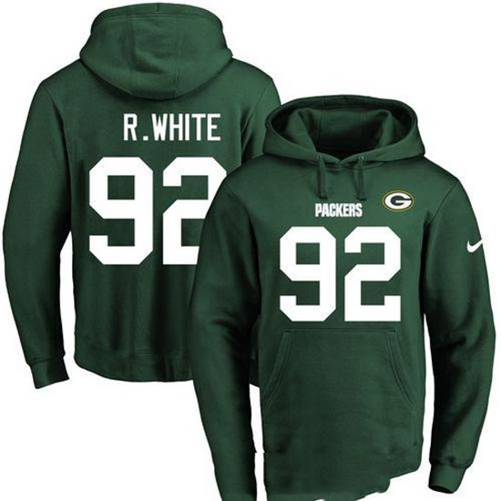 Nike Packers 92 Reggie White Green Men's Pullover Hoodie
