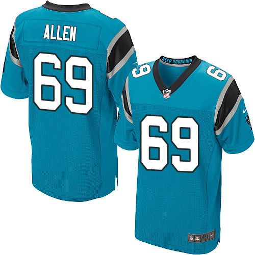 Nike Panthers #69 Jared Allen Blue Alternate Men's Stitched NFL Elite Jersey