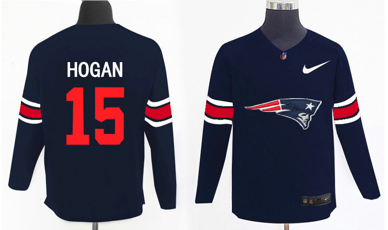 Nike Patriots 15 Chris Hogan Navy Knit Sweater