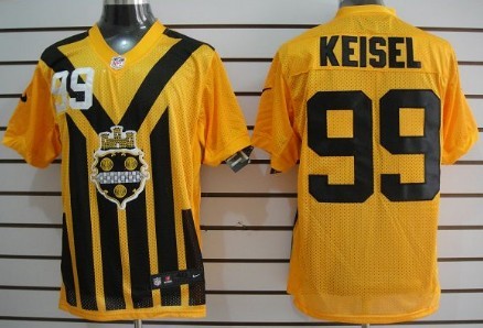Nike Pittsburgh Steelers #33 Isaac Redman 1933 Yellow Throwback Jersey