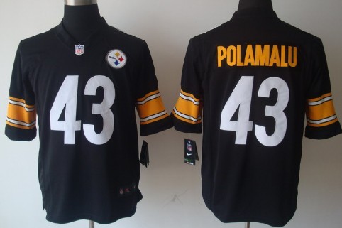 Nike Pittsburgh Steelers #43 Troy Polamalu White Limited Jersey 