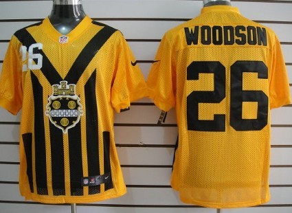 Nike Pittsburgh Steelers #59 Jack Ham 1933 Yellow Throwback Jersey