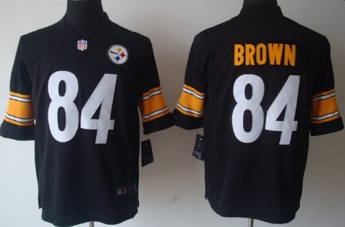 Nike Pittsburgh Steelers #84 Antonio Brown White Limited Jersey 