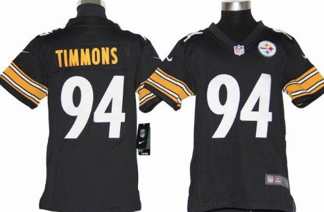 Nike Pittsburgh Steelers #92 James Harrison White Game Kids Jersey 