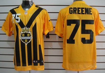Nike Pittsburgh Steelers #99 Brett Keisel 1933 Yellow Throwback Jersey