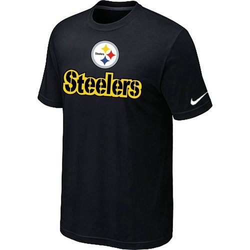 Nike Pittsburgh Steelers Authentic Logo T Shirt Black