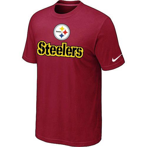 Nike Pittsburgh Steelers Authentic Logo T Shirt Red