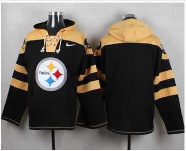 Nike Pittsburgh Steelers Blank Black Player Pullover NFL Hoodie