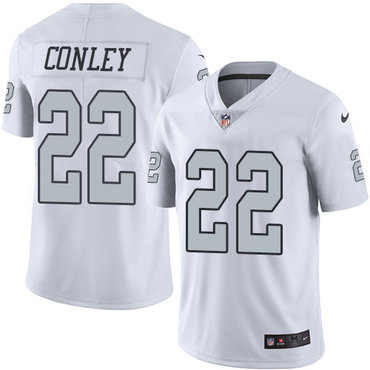 Nike Raiders #22 Gareon Conley White Youth Stitched NFL Limited Rush Jersey