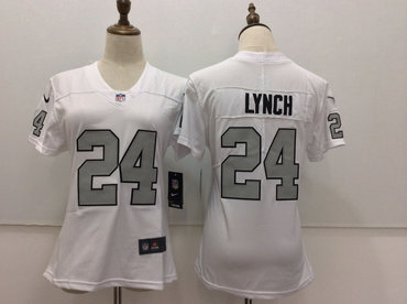 Nike Raiders Marshawn Lynch White Women Vapor Untouchable Player Limited Jersey