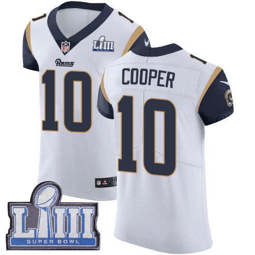 Nike Rams #10 Pharoh Cooper White Super Bowl LIII Bound Men's Stitched NFL Vapor Untouchable Elite Jersey