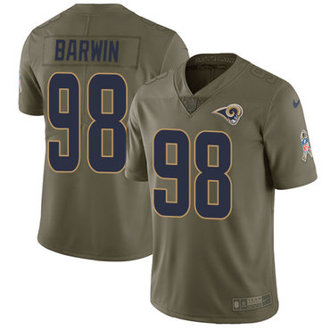 Nike Rams #98 Connor Barwin Olive Youth Stitched NFL Limited 2017 Salute to Service Jersey